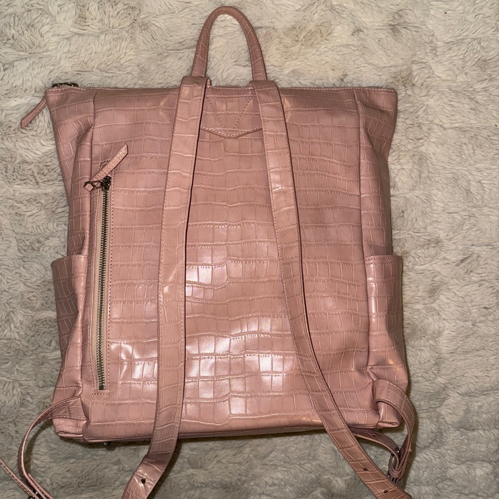 Freshly Picked Pink Croc Minimal Backpack - Picture 5 of 10